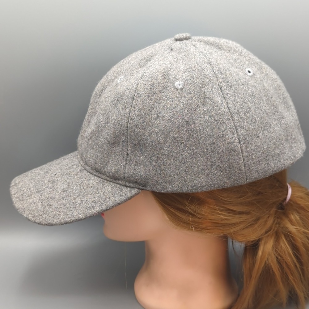 Brooks Brothers Baseball Cap L/XL Fitted Hat Gray Wool Blend Curved Bill - Picture 3 of 10